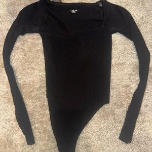Black Long Sleeve Bodysuit